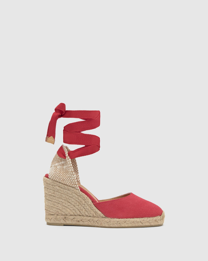 Holly Aspen Wedge Pumps – Red