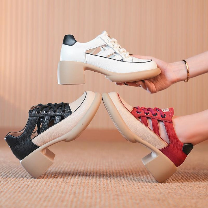 Orla Cove Lace-Up Pumps by Modioza