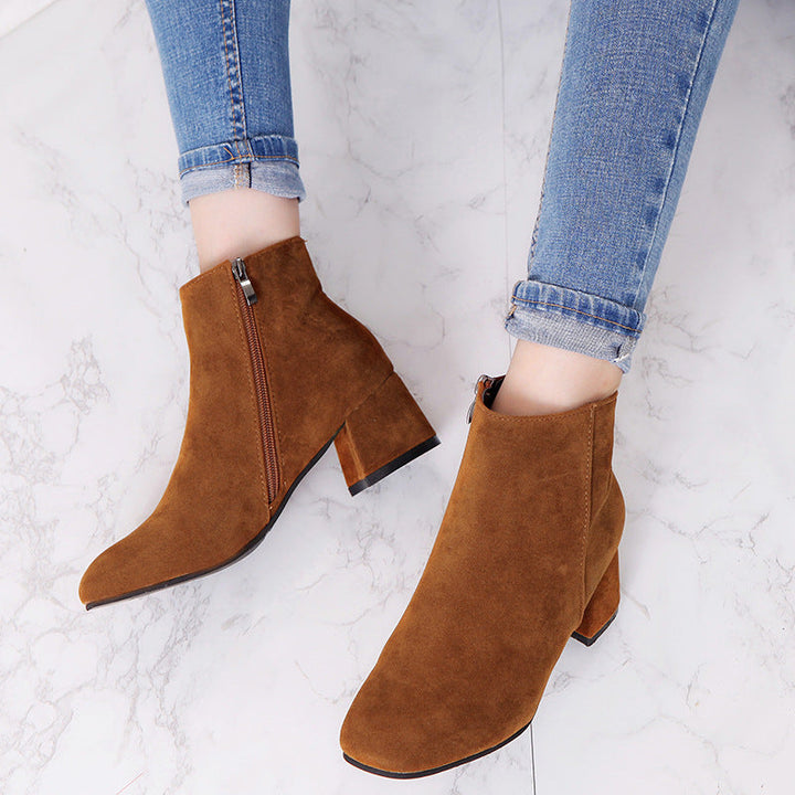 Lara Rose Heeled Boots by Modioza