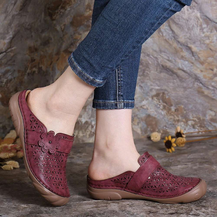 Stella Row Cutout Mules by Modioza