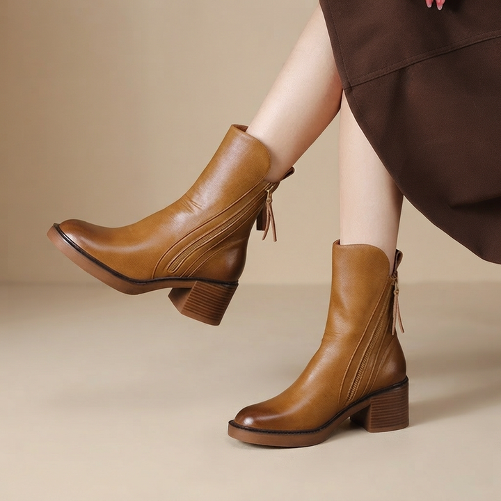 Lennon Cedar Ankle Boots – Brown