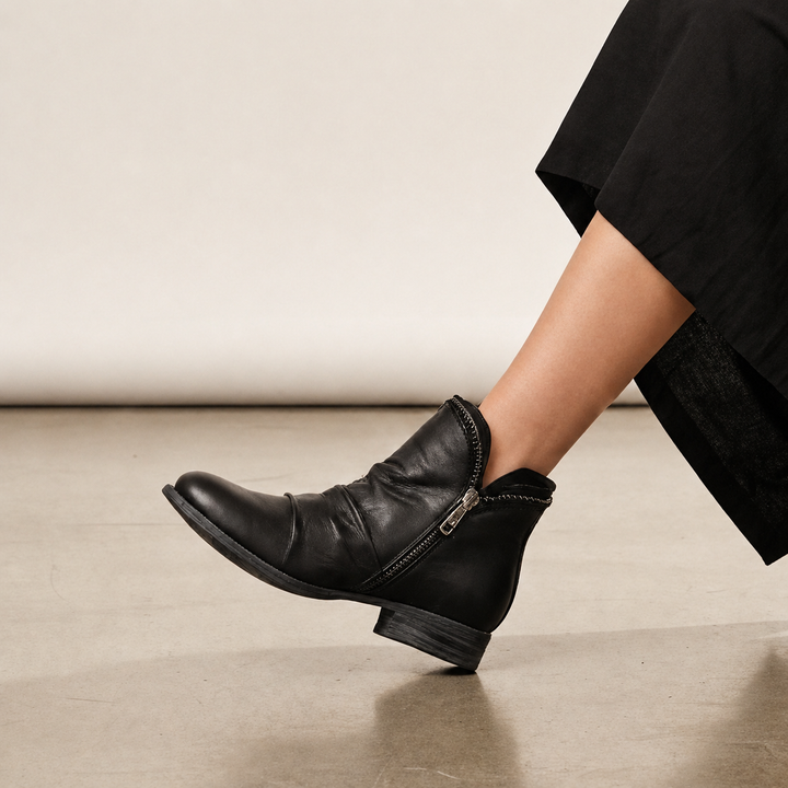 Reagan Cedar Ankle Boots – Black
