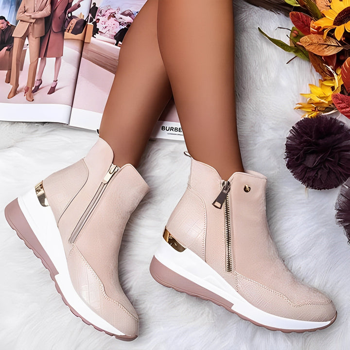 Lennox Willow Ankle Boots – Beige