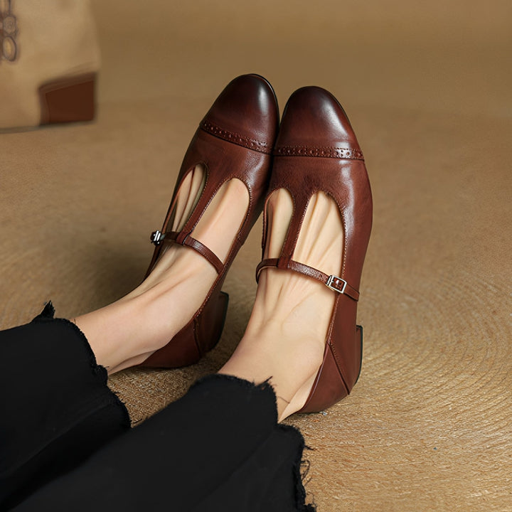 Shelby Harbor Ballet Flats – Brown