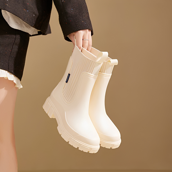 Reagan Meadow Ankle Boots – Beige
