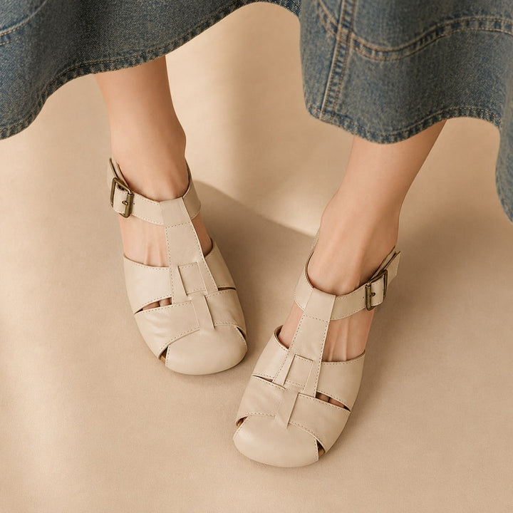 Kinsley Willow Slingback Flats – Beige