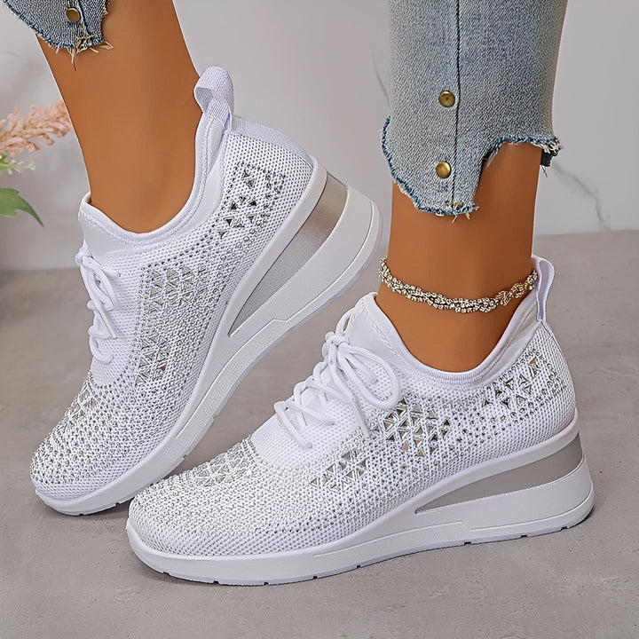 Holly Juniper Platform Sneakers – White