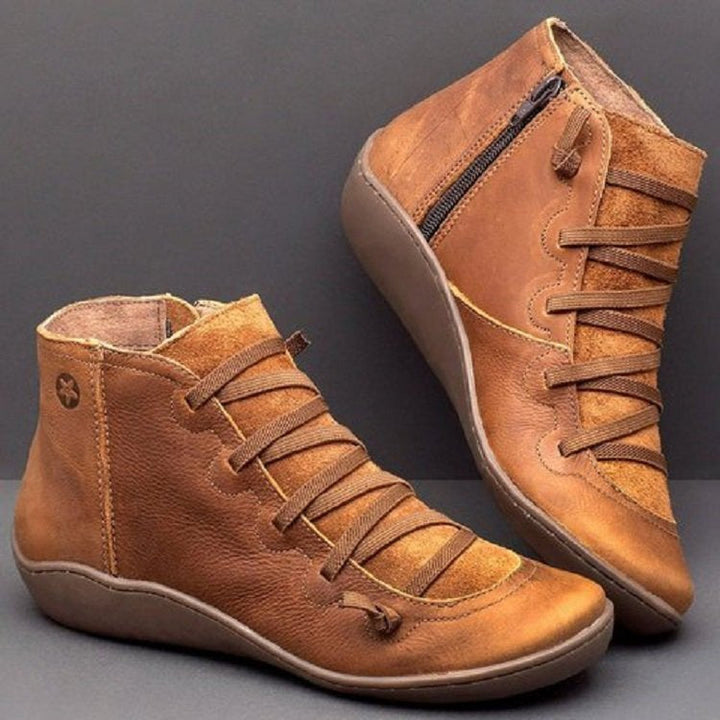 Lila Row Ankle Boots by Modioza