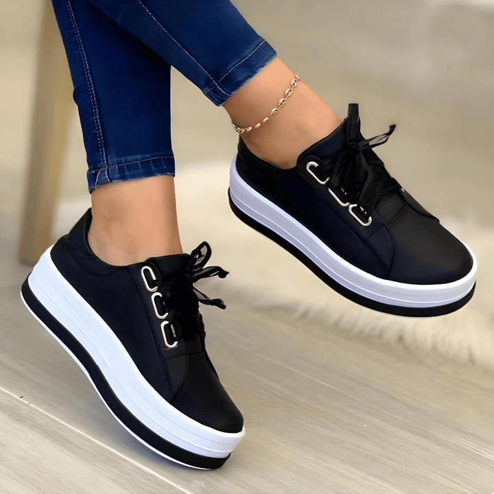 Hadley Harbor Platform Sneakers – Black