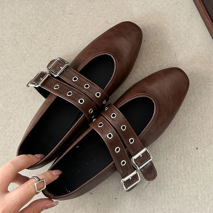 Eden Cove Mary Jane Ballet Flats by Modioza