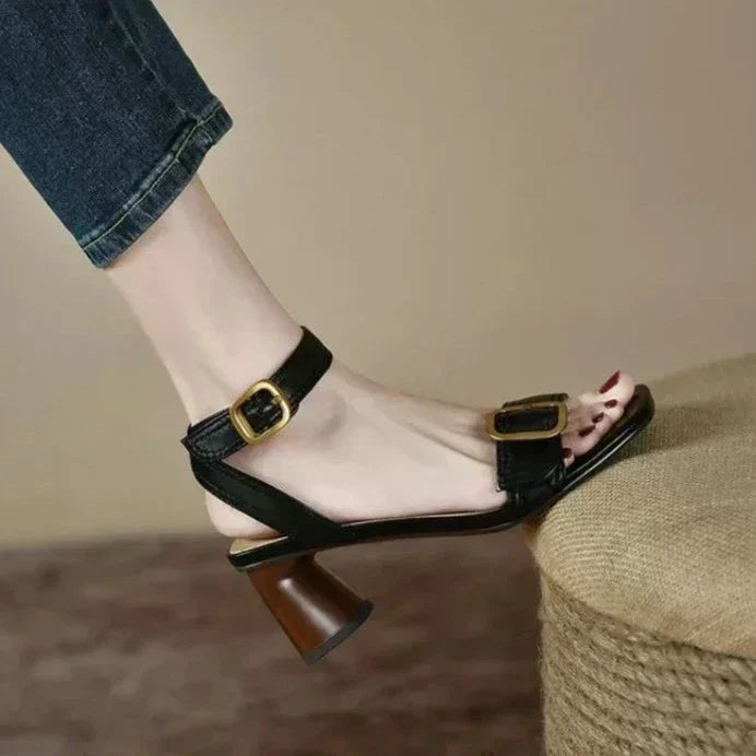 Ruby Rose Block-Heel Pumps by Modioza