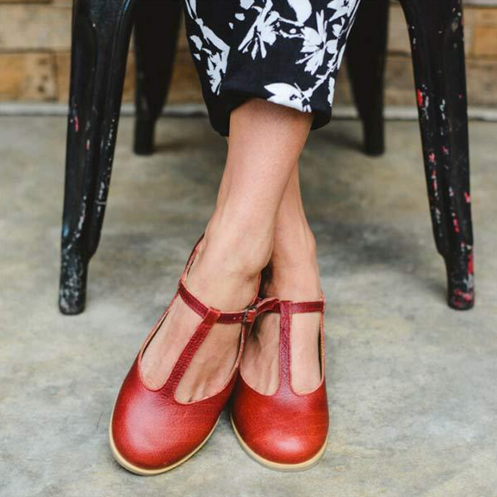 Lola Vale Strap Ballet Flats by Modioza