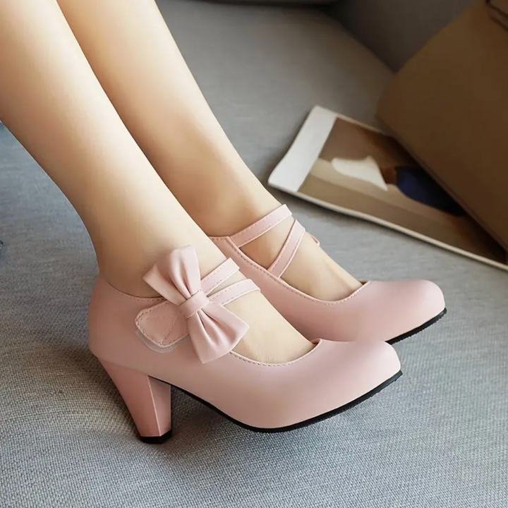 Gigi May Kitten-Heel Pumps by Modioza