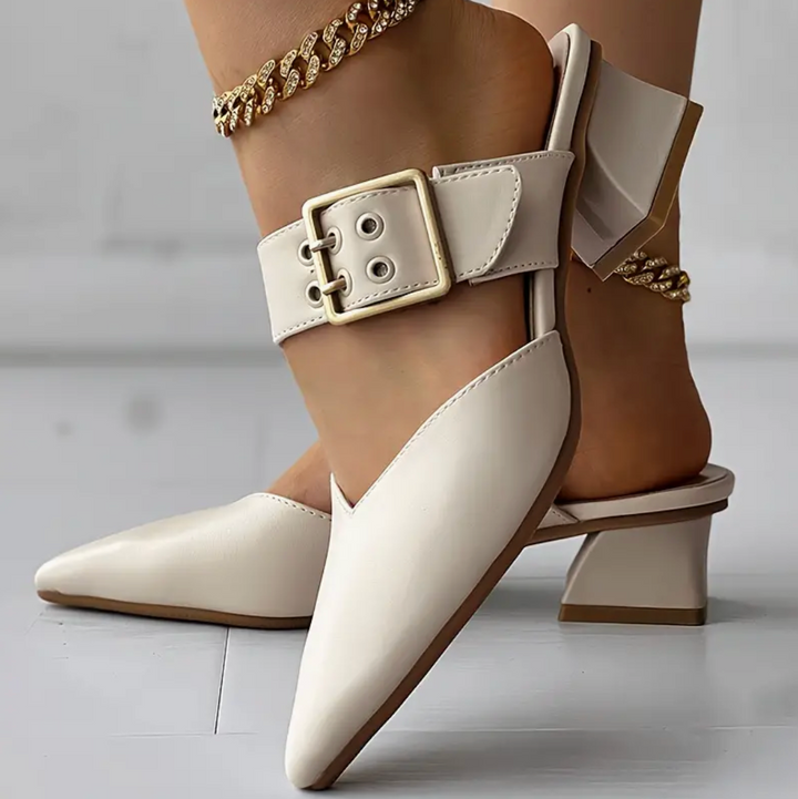 Maya Cove Block-Heel Pumps by Modioza