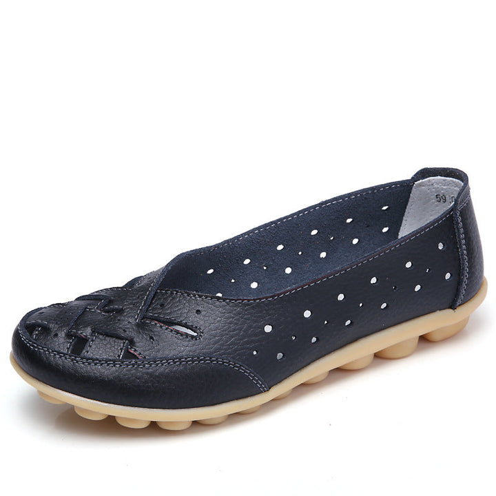 Dahlia Harbor Ballet Flats – Black