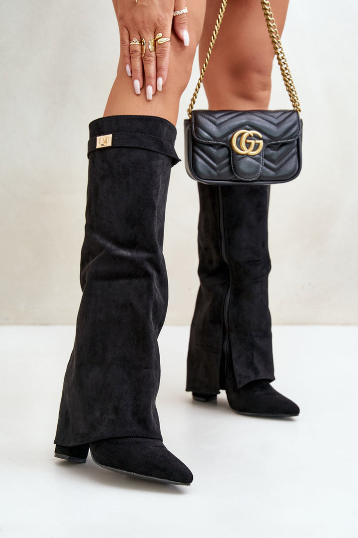 Blair Juniper Knee-High Boots – Black