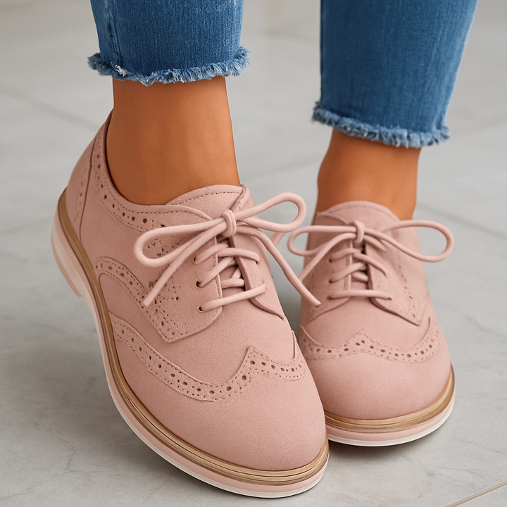 Kendall Meadow Oxford Shoes – Pink