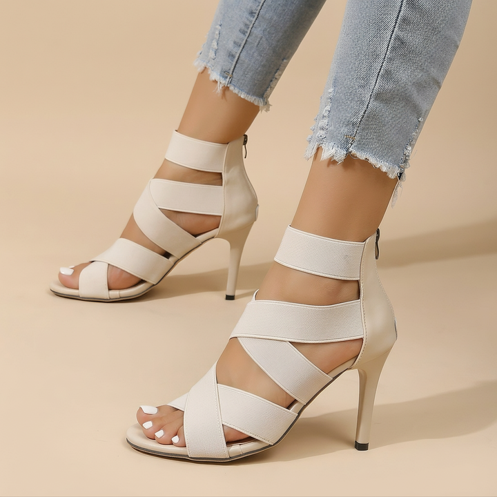 Makenna Willow Heeled Sandals – White